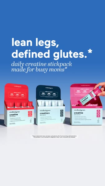 mindbodygreen ad: My secret to lean muscles* 🤫⬇️