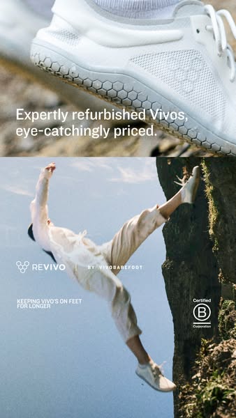 Vivobarefoot ad: Shop ReVivo