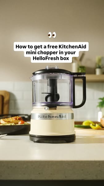 HelloFresh ad: Free KitchenAid Mini Chopper