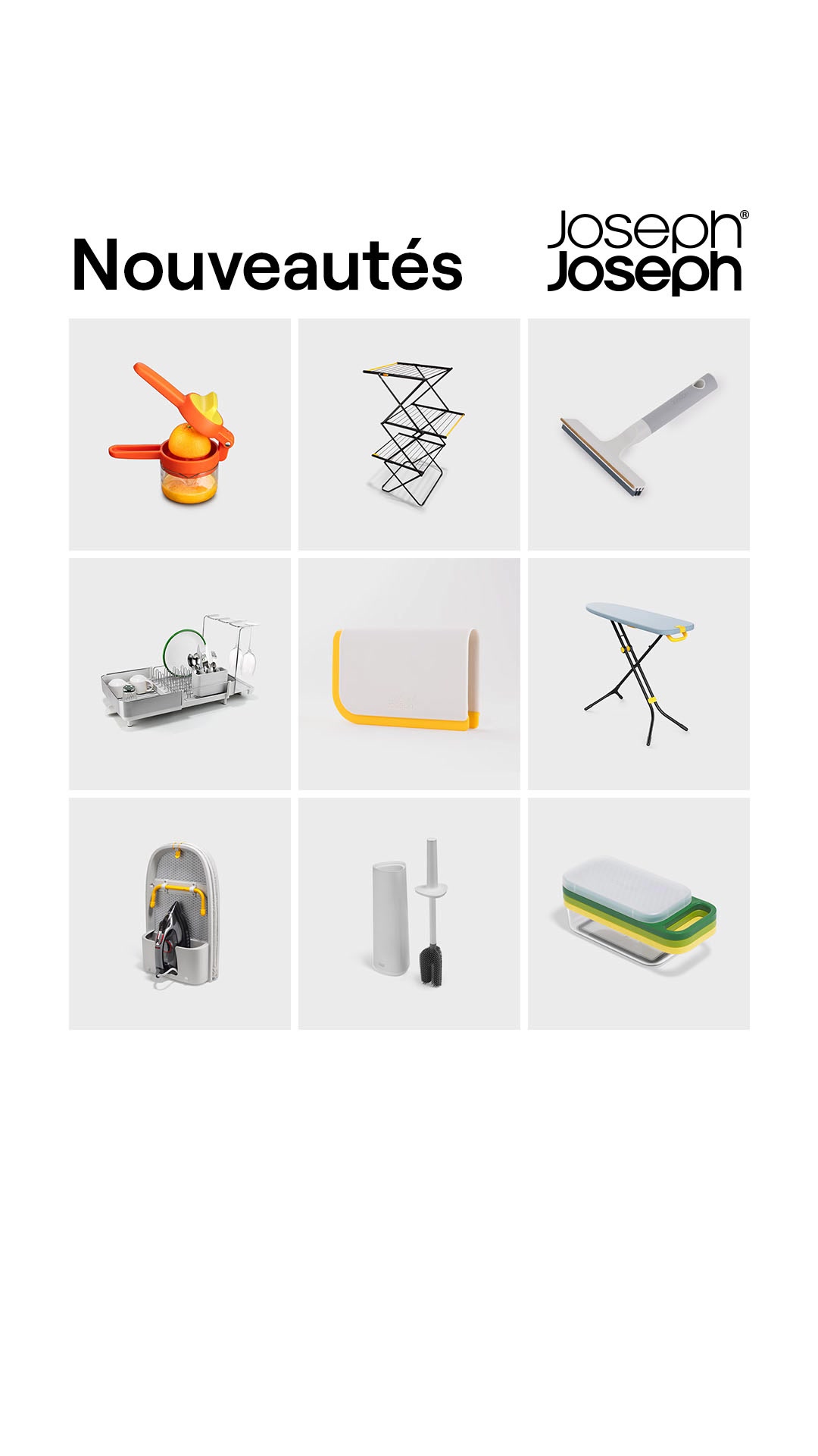Joseph Joseph ad: Nouveautés Nouvelles solutions