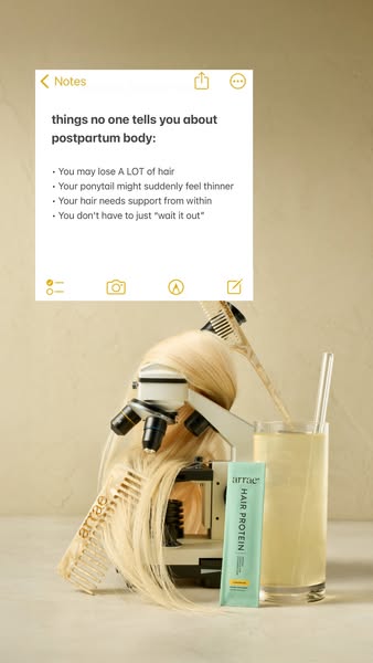 Arrae ad: Postpartum Hair Support, Made Simple