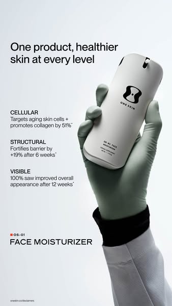 OneSkin ad: The moisturizer your routine is missing