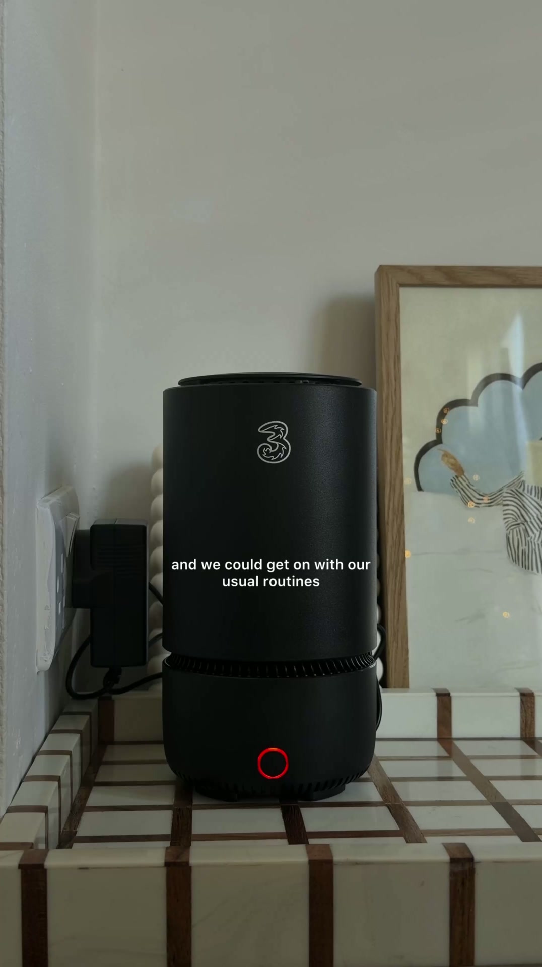 Three UK ad: Get Three's Home Broadband today.