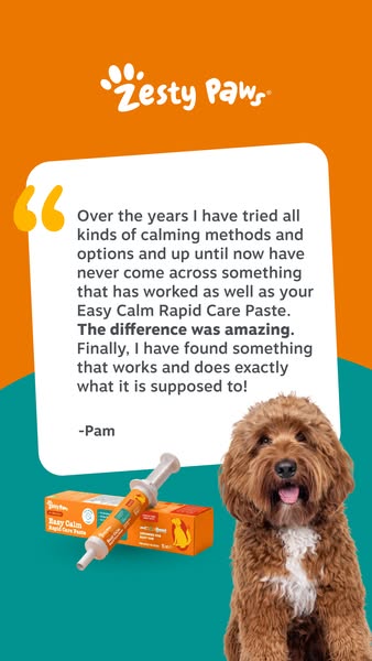 Zesty Paws UK ad: Fast acting calming support