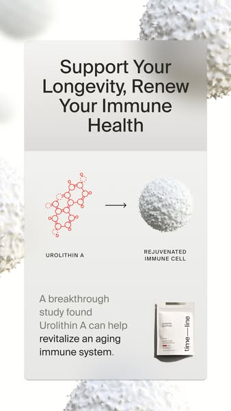Timeline Longevity ad: Rejuvenate Immune Function With Mitopure®