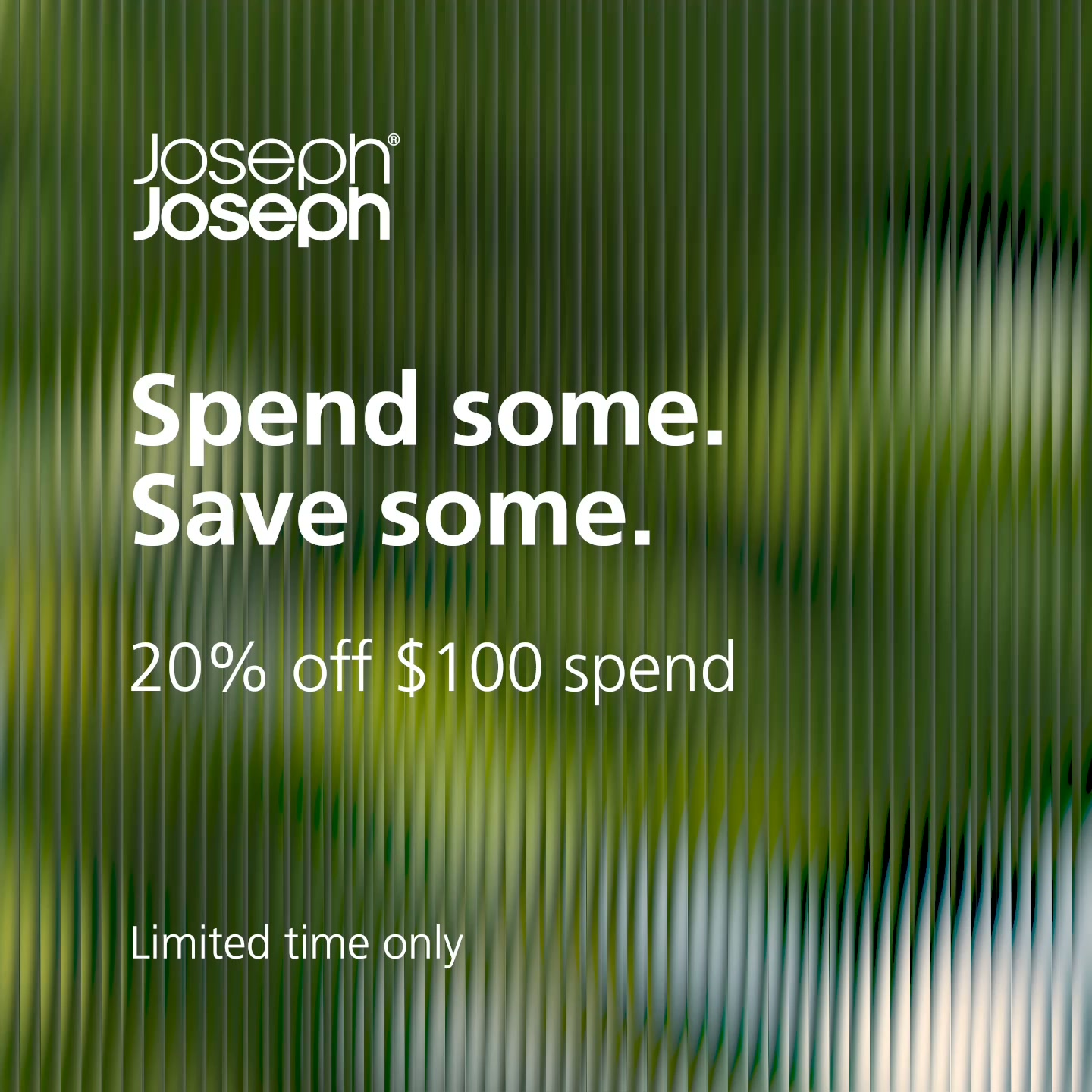 Joseph Joseph ad: 20% off £100 spend