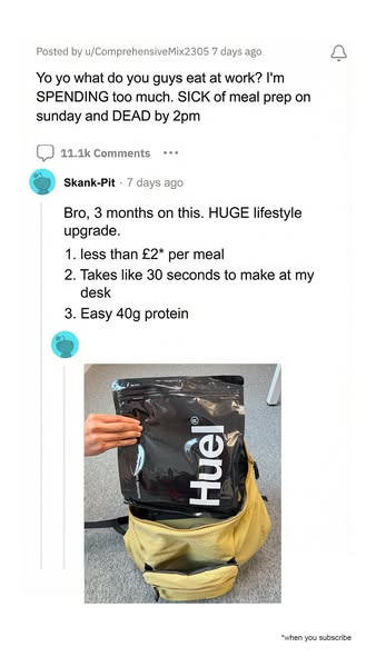 Huel ad: Make time for everything else