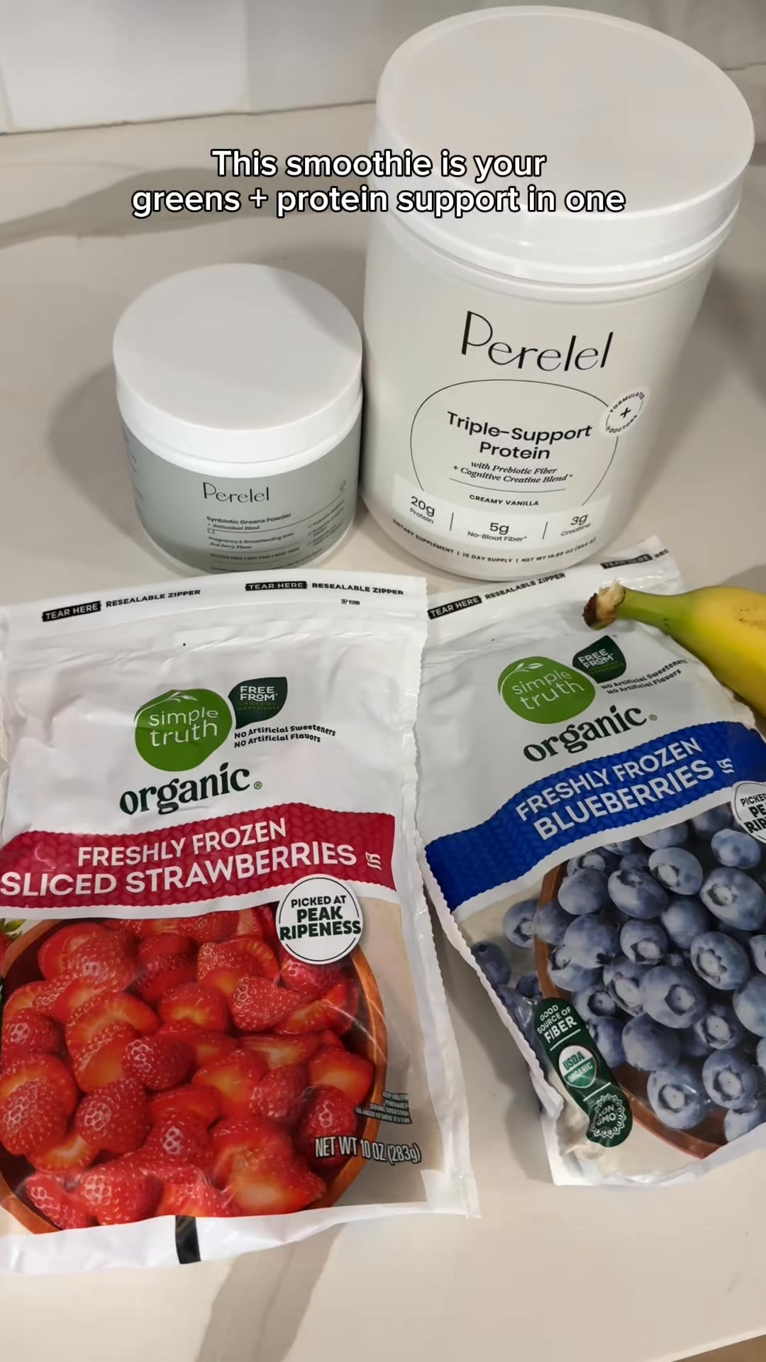 Perelel ad: Two Superfoods. One Smarter Smoothie.