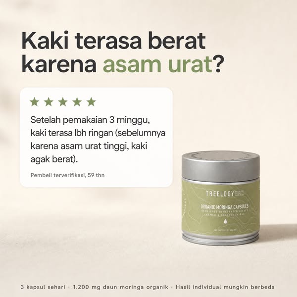 Treelogy ad: Sendi sakit setiap pagi? Tubuh Anda butuh ini