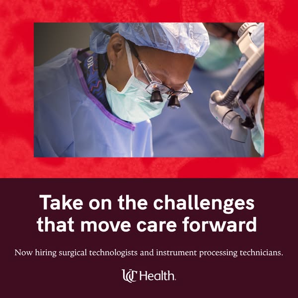 UC Health ad: We believe in excellence, integrity, and making a difference every day. Join our team and discover how you can contribute to extraordinary c
