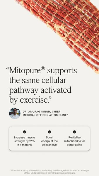 Timeline Longevity ad: No Other Supplement Does This