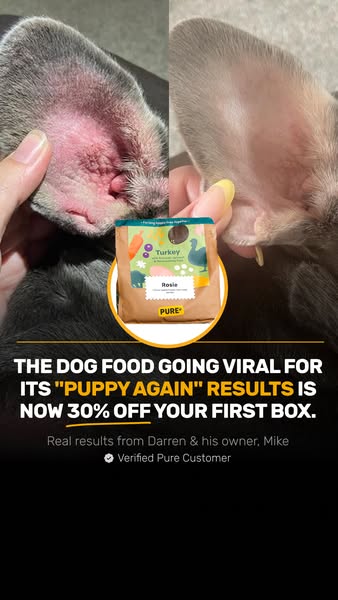 Pure Pet Food ad: 30% off your first Pure box