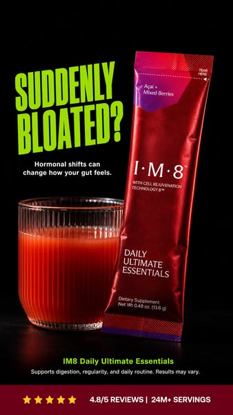 IM8 ad: One Scoop for the Gut You Have Now