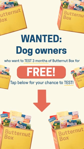 Butternut Box ad: 🐶Are you a dog owner?🐶