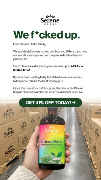 Serene Herbs ad: 👉 Save up to 62% on your first order.