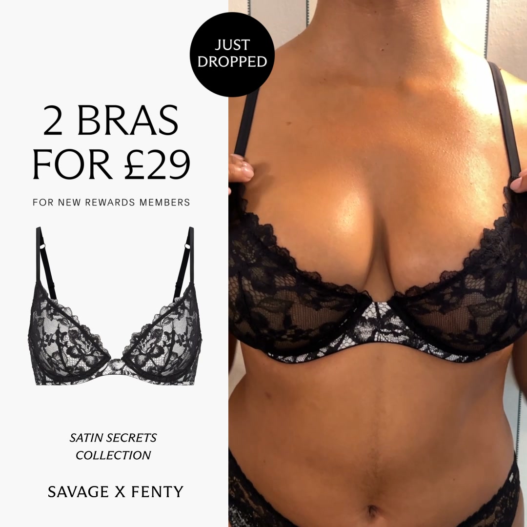 Savage X Fenty ad: 2 Bras for £29