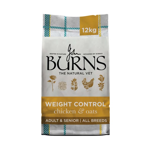 Burns Pet Nutrition ad: Weight Control Chicken & Oats Dry Dog Food