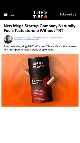 Mars Men ad: Try It or Stay Stuck.