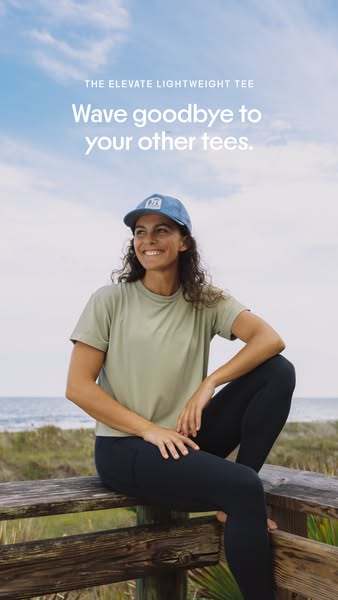 Free Fly Apparel ad: The Elevate Lightweight Tee