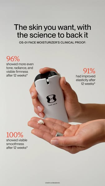 OneSkin ad: The moisturizer your routine is missing