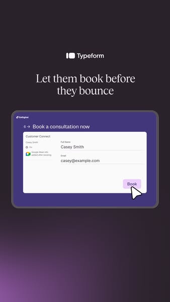 Typeform ad: Turn every response into action