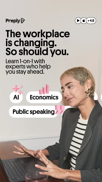 Preply ad: Beyond your job title