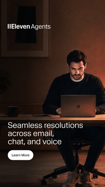 ElevenLabs ad: Agents That Understand Before They Answer.