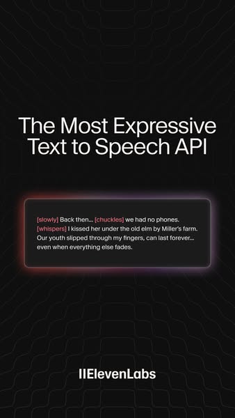 ElevenLabs ad: Built for Real Time