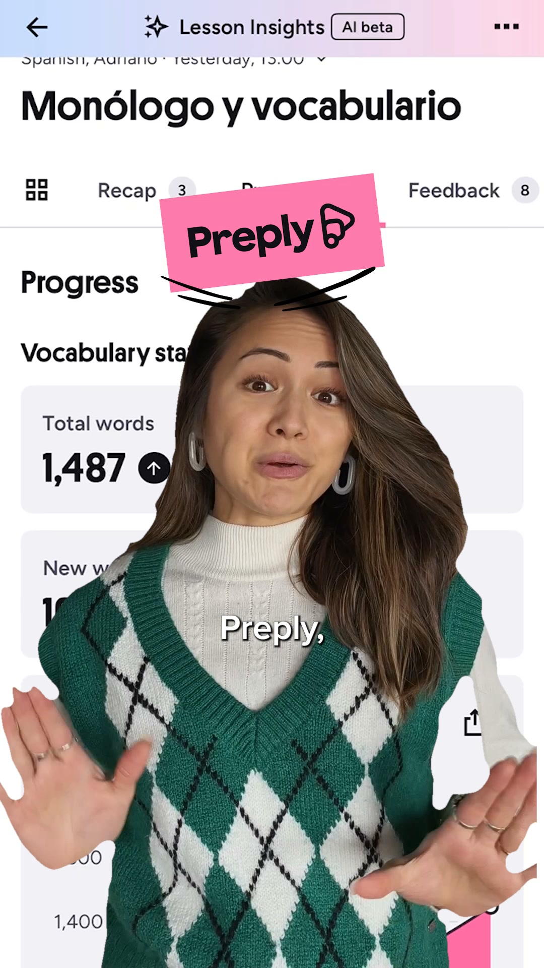Preply ad: Personalized language lessons.