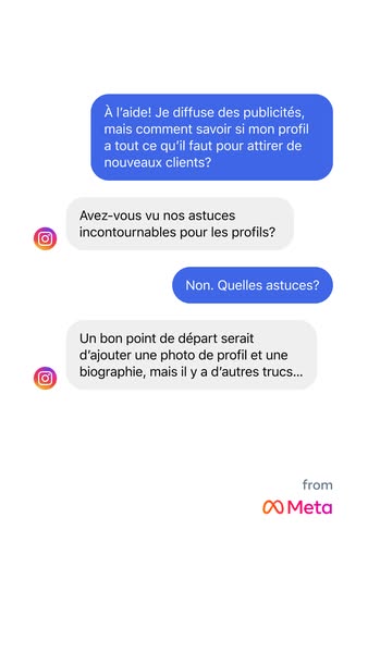 Instagram for Business ad: Le succès est à votre portée.