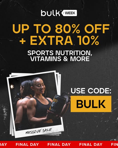 bulk ad: Up to 80% Off + EXTRA 10%