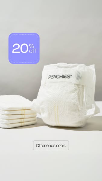 Peachies ad: Try them today for £12 🎉