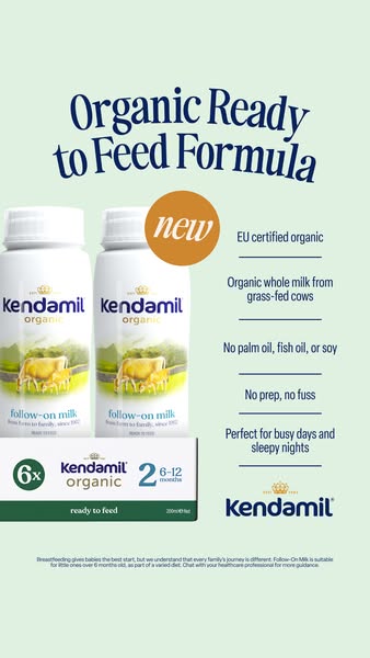 Kendamil ad: NEW Organic formula on the go