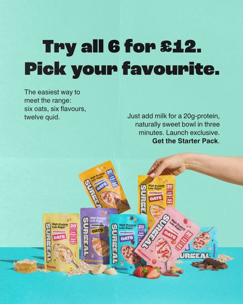 Surreal ad: All 6 flavours for £12