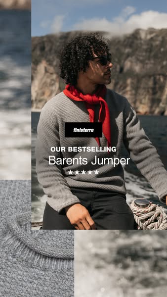 Finisterre ad: The Knit That Works as Hard as You Do