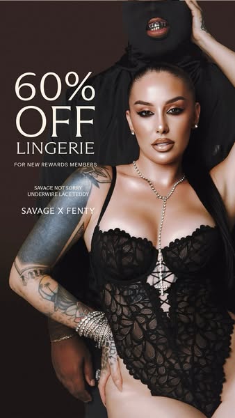 Savage X Fenty ad: Add to Cart Now