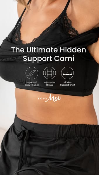 Pour Moi ad: Soft. Supportive. Stunning.