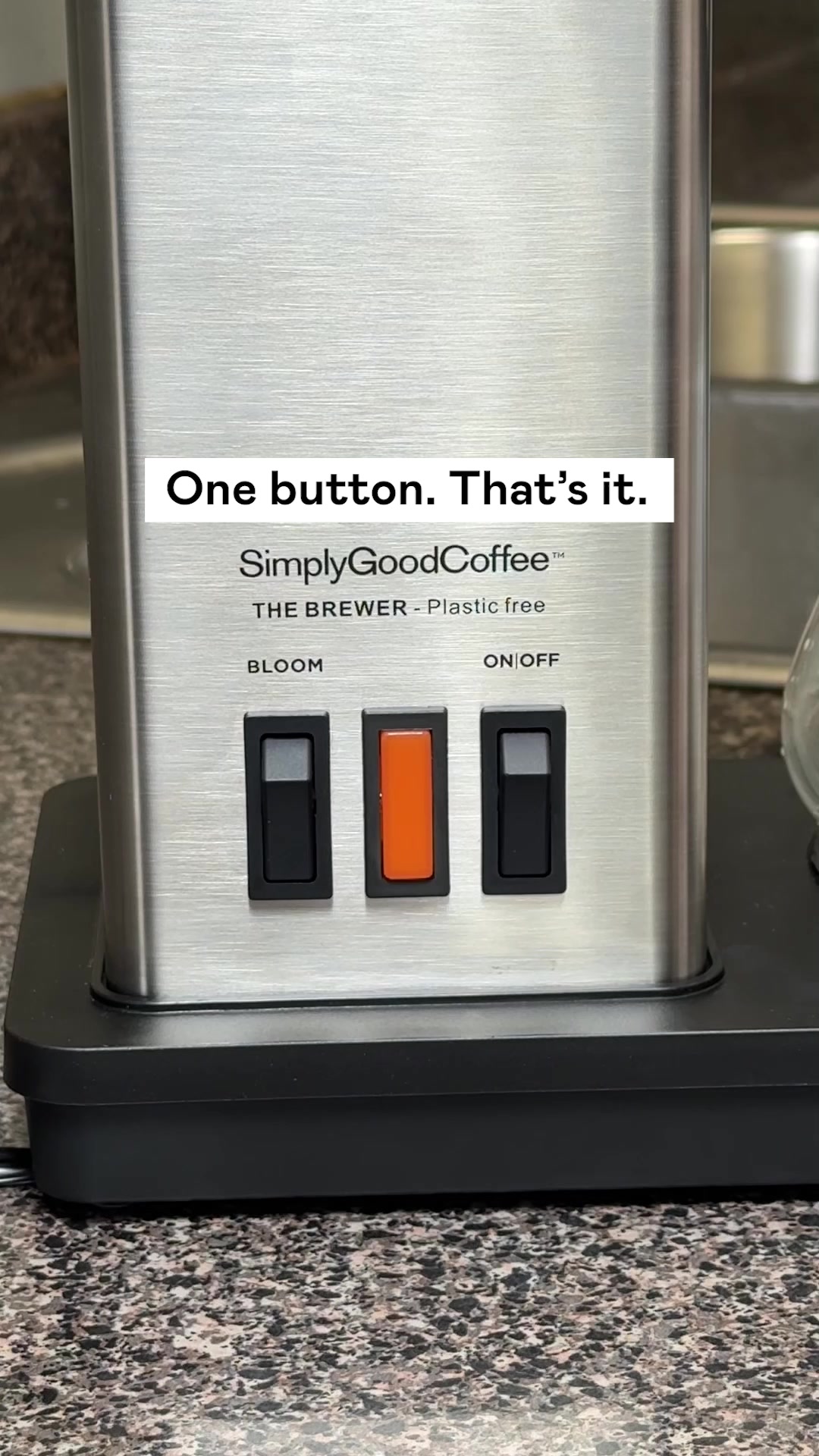 Simply Good Coffee ad: 100% Plastic-Free Brewing!