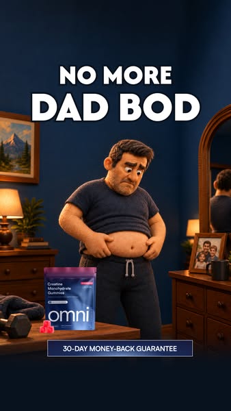 OMNI Longevity ad: Creatine Made Delicious 🍉 🍑