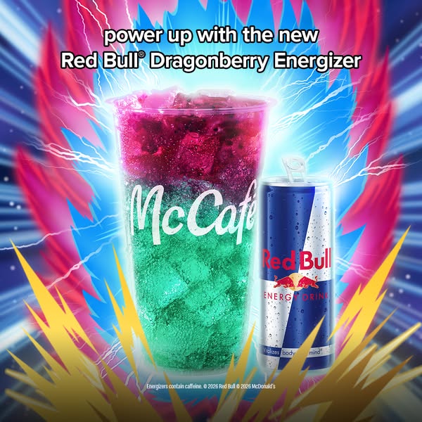 McDonald's ad: Red Bull x McDonald’s = Delicious