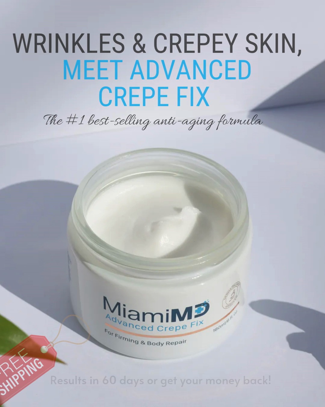 Miami MD ad: Tighten Saggy, Crepey Skin — 60-Day Risk-Free Trial!