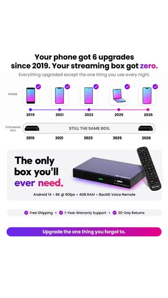 VSeebox USA ad: Everything Upgraded Except This