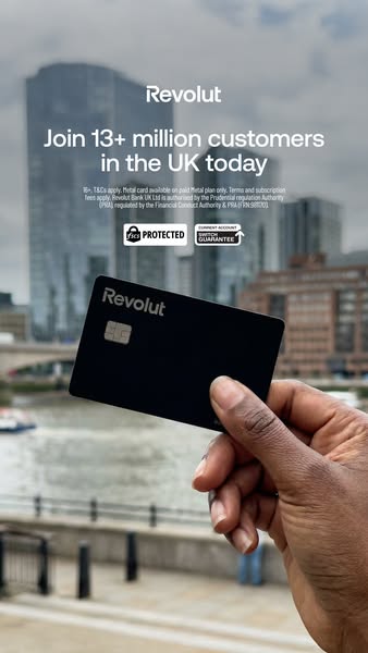 Revolut ad: Open your account in minutes