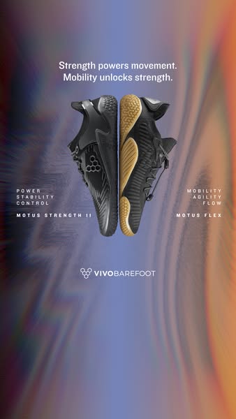 Vivobarefoot ad: Feel the ground, flex into it
