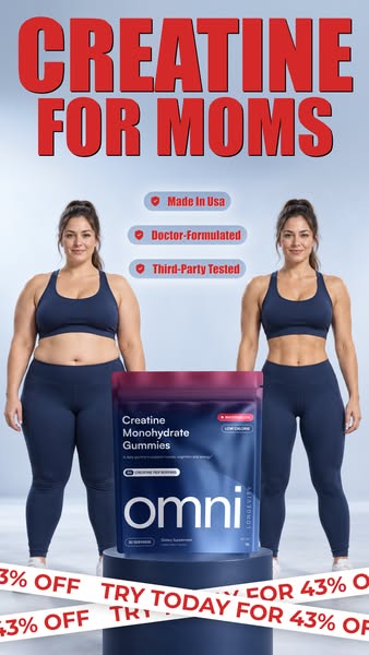 OMNI Longevity ad: Creatine Made Delicious 🍉 🍑