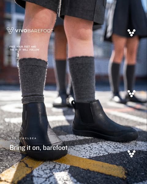 Vivobarefoot ad: Barefoot confidence to take the next step
