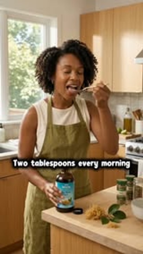 Serene Herbs ad: Two Tablespoons. One Ritual.