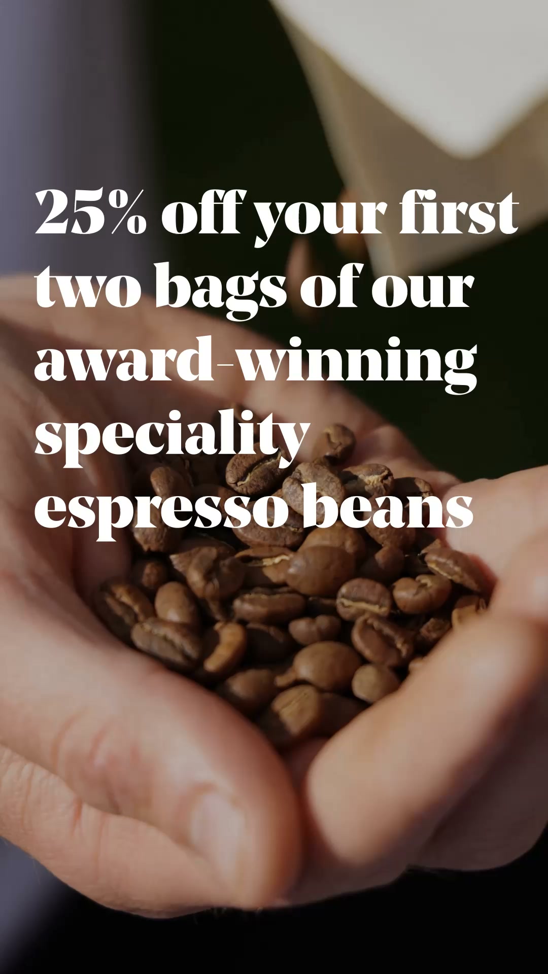 Pact Coffee ad: Freshly roasted to order ☕