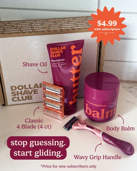 Dollar Shave Club ad: All the Goods in One Box