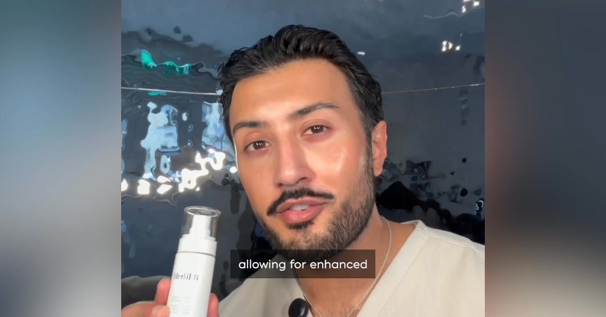 Medik8 ad: NEW EXO-PDRN PRISMATIC+